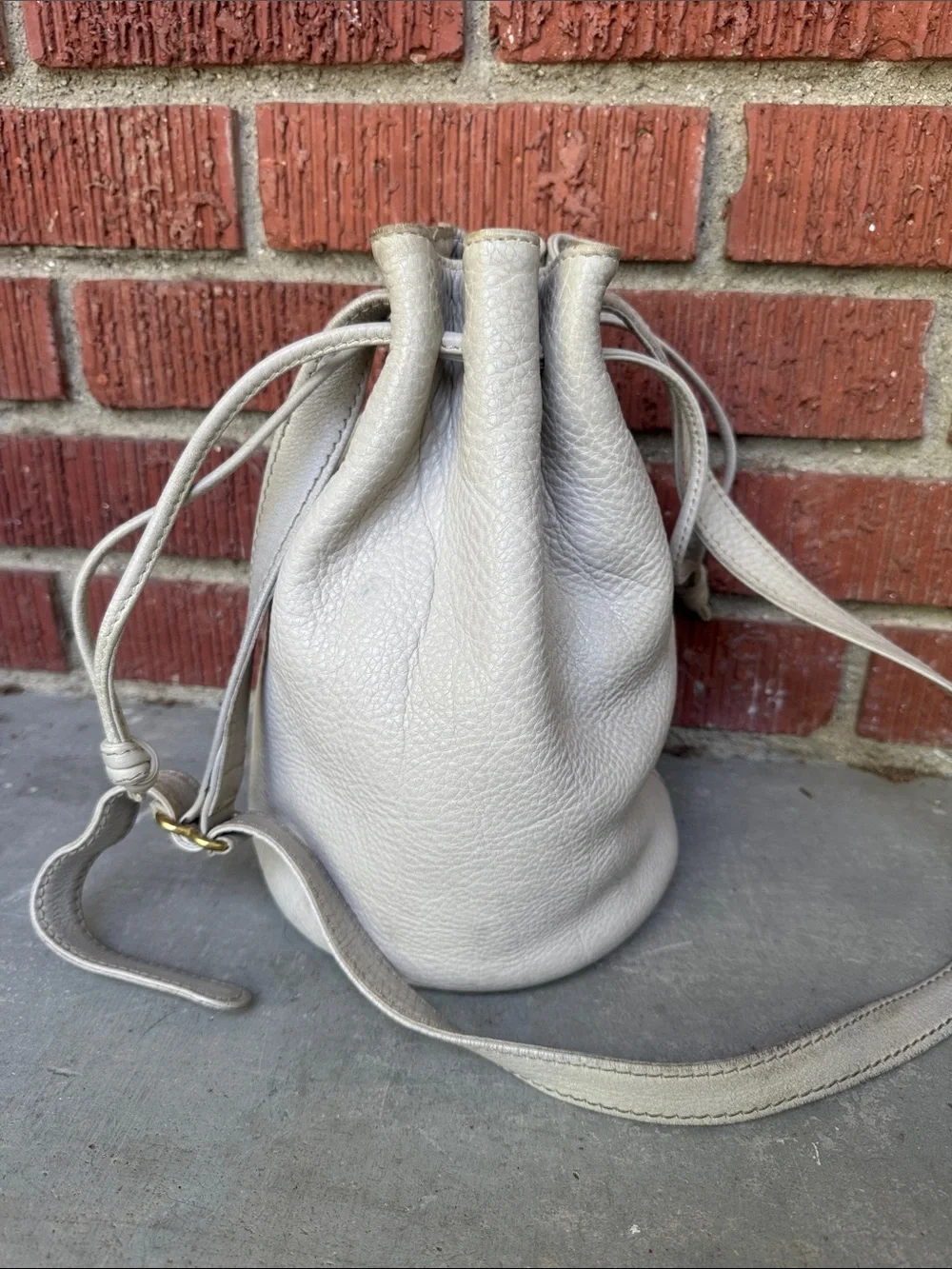Vtg Coach 4905 Drawstring Bucket Sonoma Pebbled Leather Bag - Picture 3 of 9
